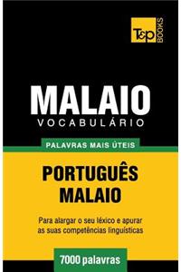 Vocabulário Português-Malaio - 7000 palavras mais úteis