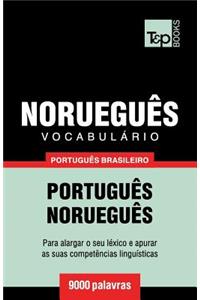 Vocabulário Português Brasileiro-Norueguês - 9000 palavras
