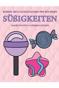 Malbuch für 4-5 jährige Kinder (Süßigkeiten)