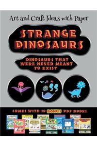 Art and Craft Ideas with Paper (Strange Dinosaurs - Cut and Paste)