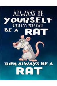 Always Be Yourself Unless You Can Be a Rat Then Always Be a Rat