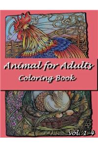 Animal for Adults Coloring Book