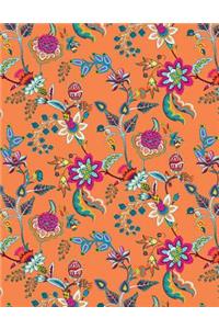 My Big Fat Bullet Journal Chinoiserie Pattern on Orange