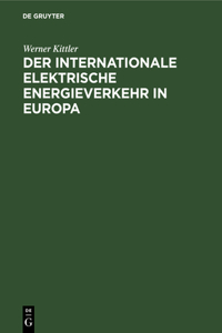 internationale elektrische Energieverkehr in Europa