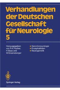 Verhandlungen Der Deutschen Gesellschaft Fur Neurologie