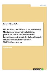 Kolonialisierung Mexikos. Der Einfluss Auf Die Wirtschaftliche, Politische Und Soziookonomische Entwicklung