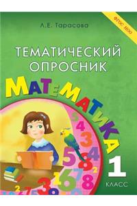 Тематический опросник по математике. 1-й к&#