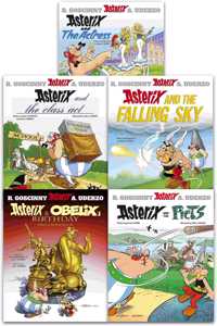 Asterix Series 7 Collection 5 Books Set (Book 31-35) (Asterix and the Actress, Asterix and the Class Act, Asterix And The Falling Sky, Asterix and Obelixs Birthday, Asterix and the Picts)