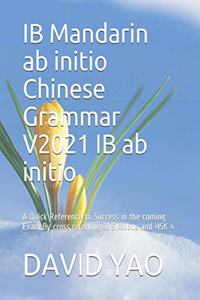 IB Mandarin ab initio Chinese Grammar V2021 IB ab initio 中文语法