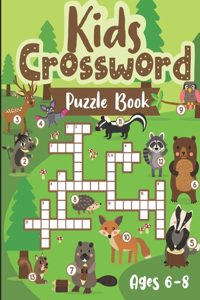 Kids Crossword Puzzle Book ages 6-8