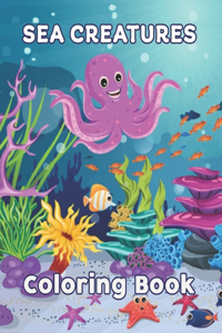 Sea Creatures Coloring Book