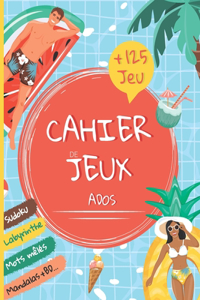 Cahier de jeux adolescent