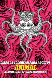 Libro de colorear para adultos - Alivio del estrés Mandala - Animal