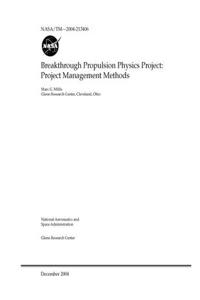 Breakthrough Propulsion Physics Project