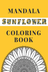 Mandala Sunflower Coloring Book
