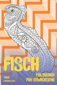 Malbücher für Erwachsene - Einfaches Level - Tiere - Fisch