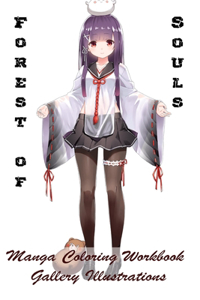 Forest of Souls - Manga Coloring Workbook - Gallery Illustrations