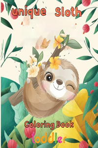 unique Sloth Coloring book toddler