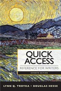 Quick Access Reference for Writers Plus Pearson Etext with Mywritinglab -- Access Card Package