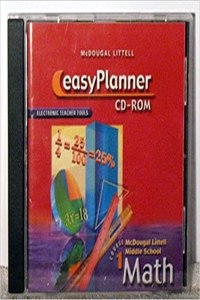McDougal Littell Middle School Math: Easyplanner CD-ROM Course 1