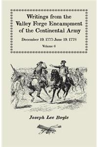 Writings from the Valley Forge Encampment of the Continental Army