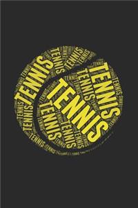 Tennis Wordart Notebook