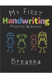 My first Handwriting Practice Workbook Breanna