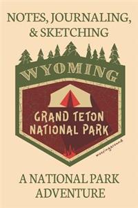 Notes Journaling & Sketching Wyoming Grand Teton National Park