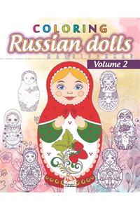 Russian dolls Coloring 2 - matryoshkas
