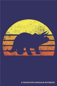 A Triceratops Dinosaur Notebook