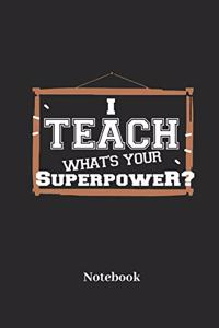 I Teach What's Your Superpower? Notebook