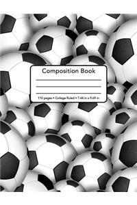 Composition Book - 110 Pages - College Ruled - 7.44 in x 9.69 in