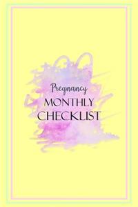 Pregnancy Monthly Checklist