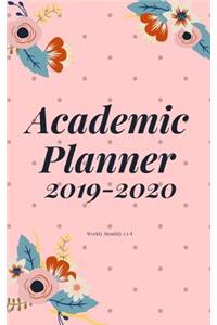 Academic Planner 2019-2020 weekly monthly 5 x 8
