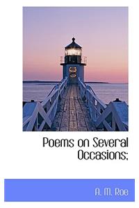 Poems on Several Occasions;