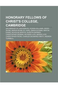 Honorary Fellows of Christ's College, Cambridge