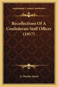 Recollections of a Confederate Staff Officer (1917)