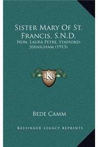 Sister Mary of St. Francis, S.N.D.