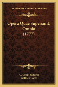 Opera Quae Supersunt, Omnia (1777)