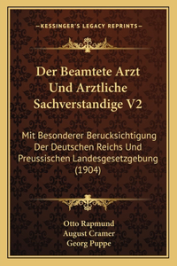 Der Beamtete Arzt Und Arztliche Sachverstandige V2