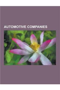 Automotive Companies: Auto Parts Suppliers, Automotive Intelligence Companies, Automotive Motorsports and Performance Companies, Automotive