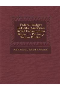Federal Budget Deficits