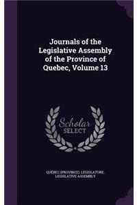 Journals of the Legislative Assembly of the Province of Quebec, Volume 13