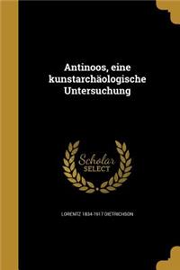 Antinoos, eine kunstarchäologische Untersuchung