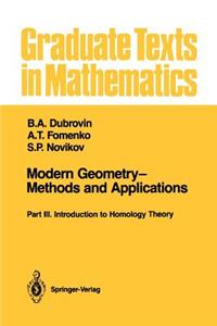 Modern Geometry--Methods and Applications