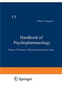 Handbook of Psychopharmacology