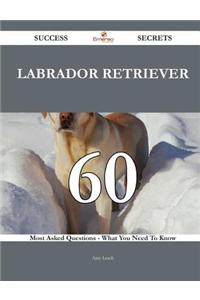 Labrador Retriever 60 Success Secrets - 60 Most Asked Questions on Labrador Retriever - What You Need to Know