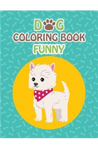 Dog Coloring Book Funny