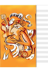 Blank Music Sheet Notebook