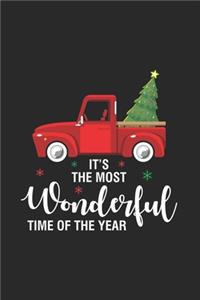 It's The Most Wonderful Time Of The Year: Christmas Tree Truck Notebook, Gift Shopping List, Holiday Season Planner, Party Organizer, Address Book, Christmas Card Tracker